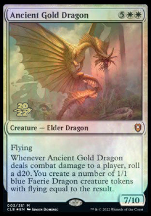 Ancient Gold Dragon [Commander Legends: Battle for Baldur's Gate Prerelease Promos] | Gamer Loot