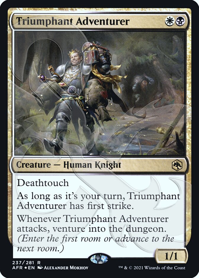 Triumphant Adventurer (Ampersand Promo) [Dungeons & Dragons: Adventures in the Forgotten Realms Promos] | Gamer Loot