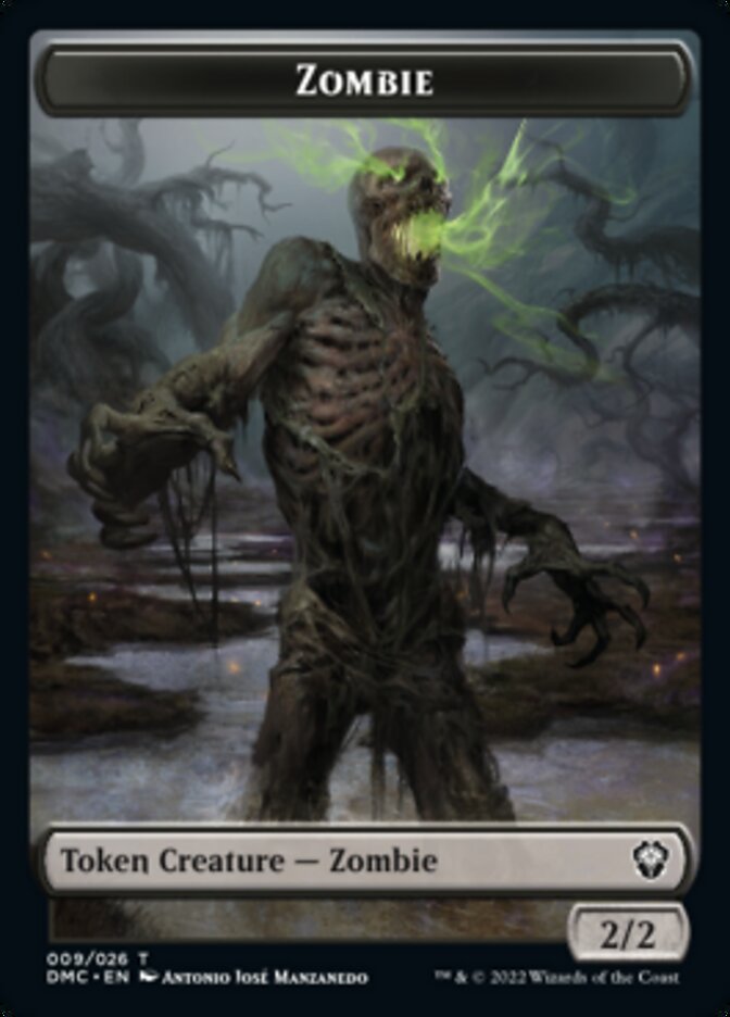 Bird (002) // Zombie Double-sided Token [Dominaria United Tokens] | Gamer Loot