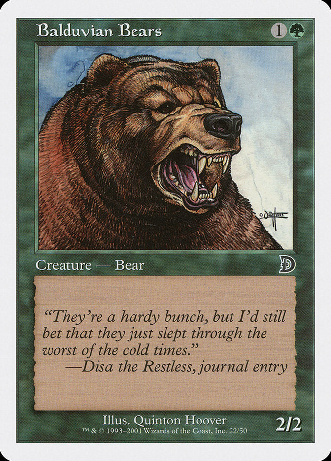 Balduvian Bears [Deckmasters] | Gamer Loot