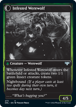 Infestation Expert // Infested Werewolf [Innistrad: Double Feature] | Gamer Loot