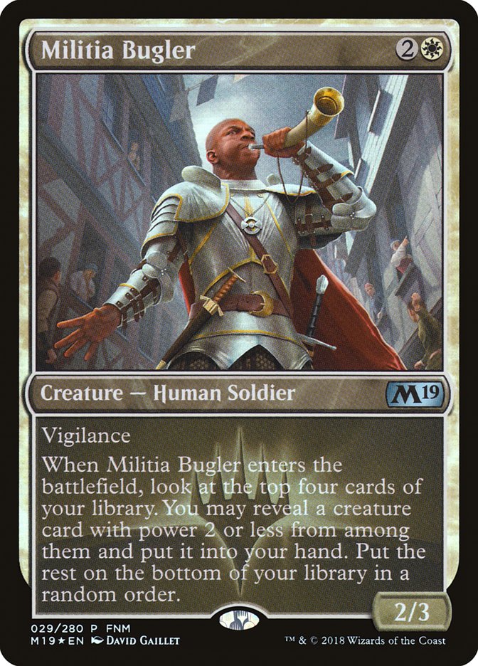 Militia Bugler (FNM) [Core Set 2019 Promos] | Gamer Loot