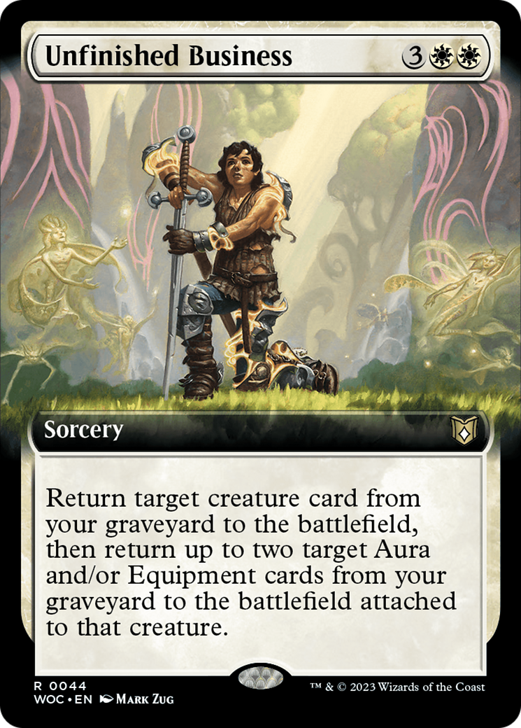 Unfinished Business (Extended Art) [Wilds of Eldraine Commander] | Gamer Loot