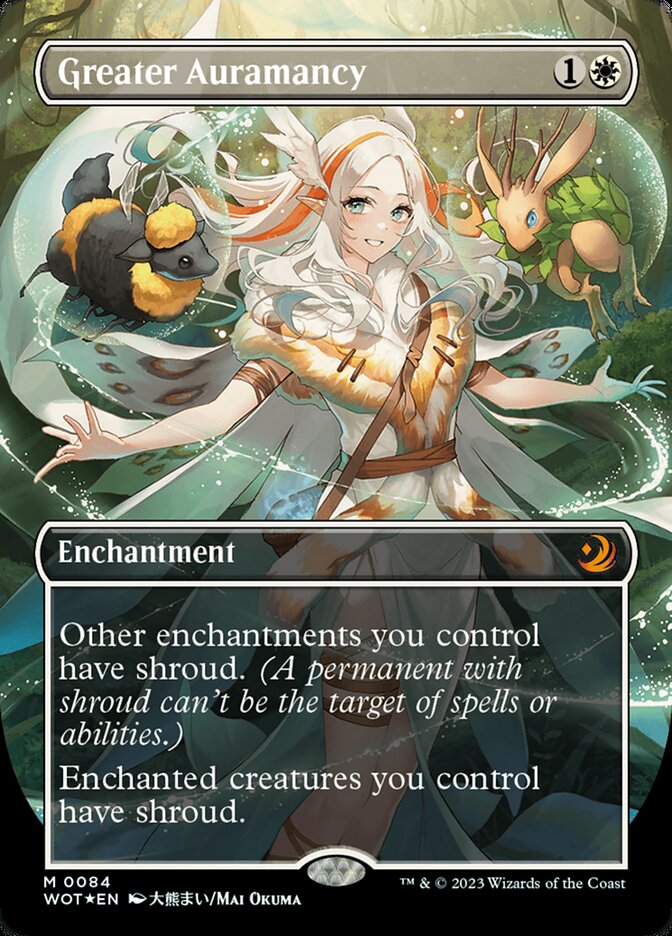 Greater Auramancy (Anime Borderless) (Confetti Foil) [Wilds of Eldraine: Enchanting Tales] | Gamer Loot