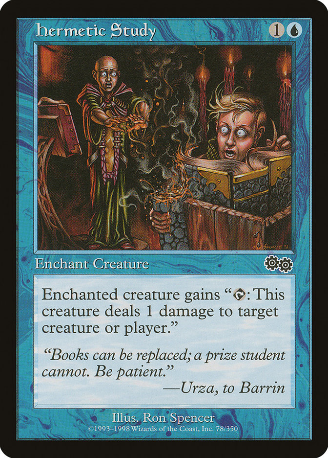 Hermetic Study [Urza's Saga] | Gamer Loot