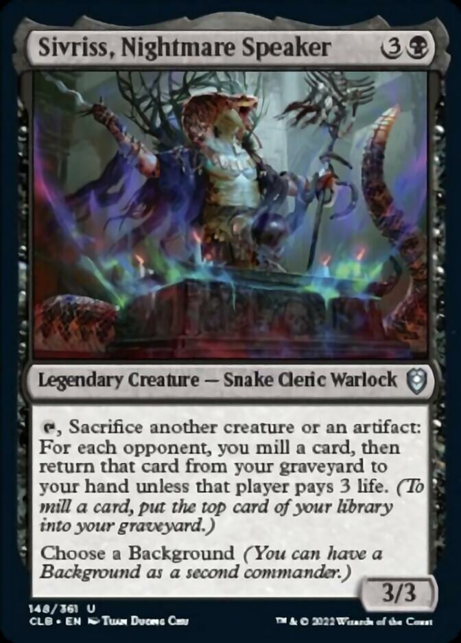 Sivriss, Nightmare Speaker [Commander Legends: Battle for Baldur's Gate] | Gamer Loot