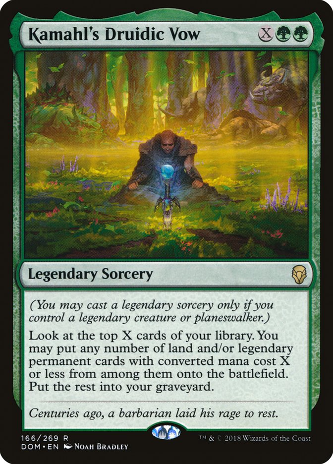 Kamahl's Druidic Vow [Dominaria] | Gamer Loot