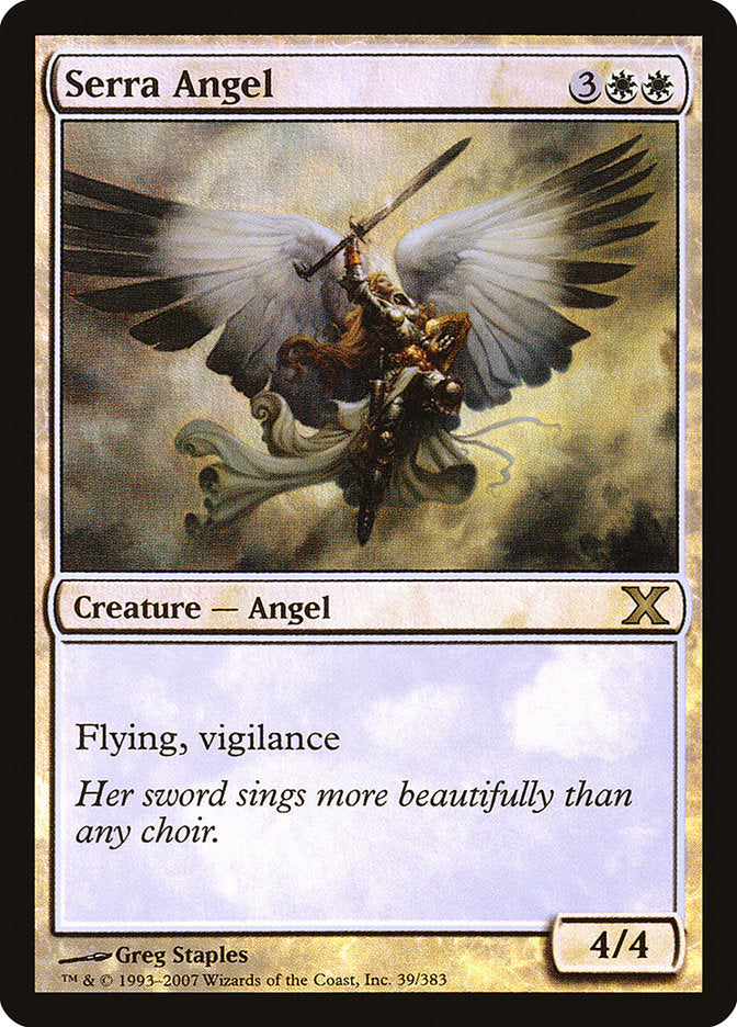 Serra Angel (Premium Foil) [Tenth Edition] | Gamer Loot