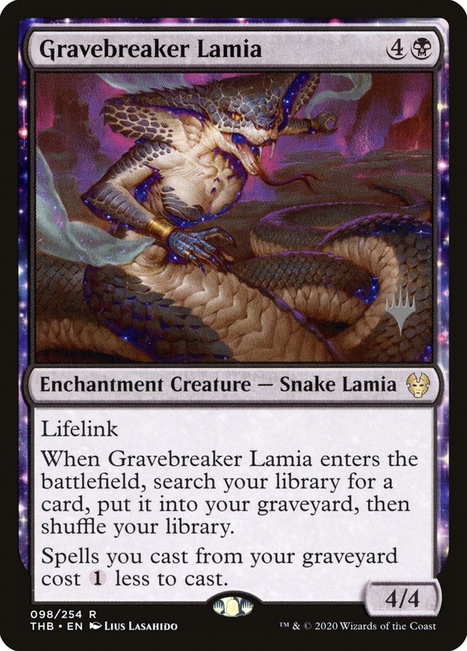 Gravebreaker Lamia (Promo Pack) [Theros Beyond Death Promos] | Gamer Loot