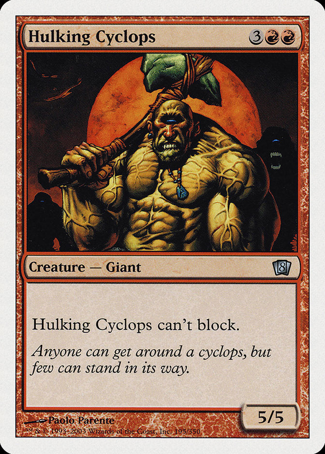 Hulking Cyclops [Eighth Edition] | Gamer Loot