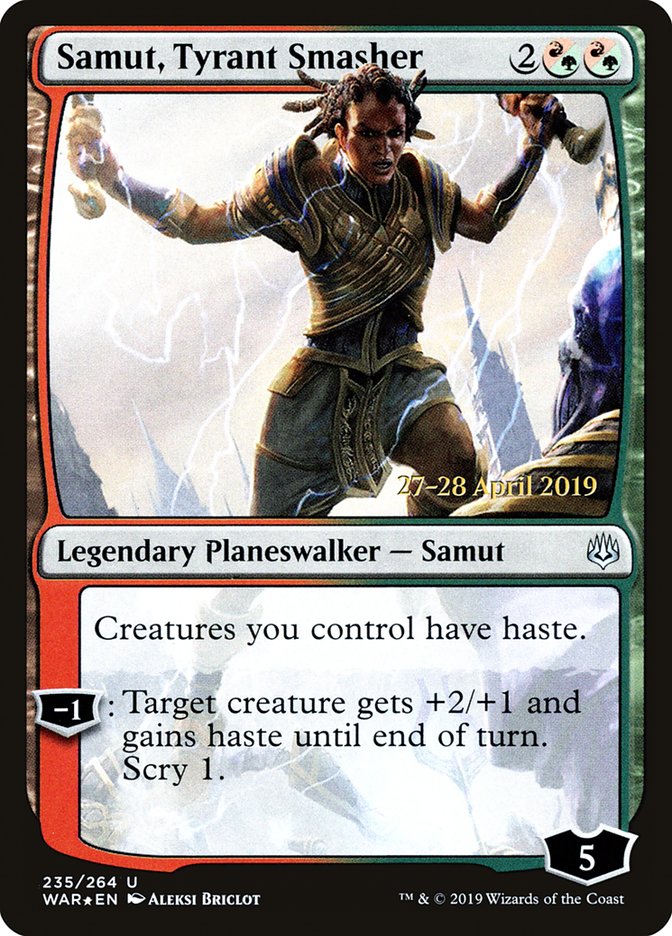 Samut, Tyrant Smasher  [War of the Spark Prerelease Promos] | Gamer Loot