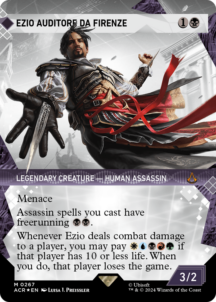Ezio Auditore da Firenze (Showcase) (Textured Foil) [Assassin's Creed] | Gamer Loot