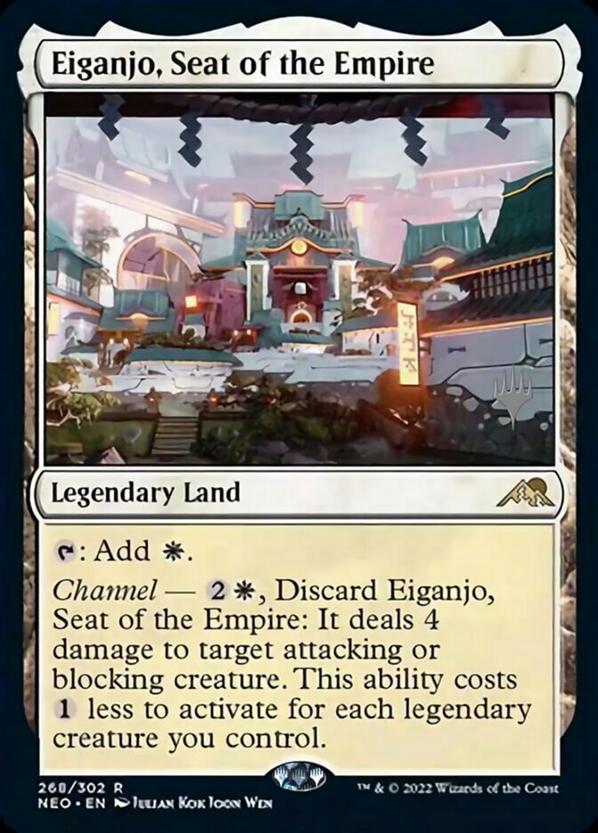 Eiganjo, Seat of the Empire (Promo Pack) [Kamigawa: Neon Dynasty Promos] | Gamer Loot