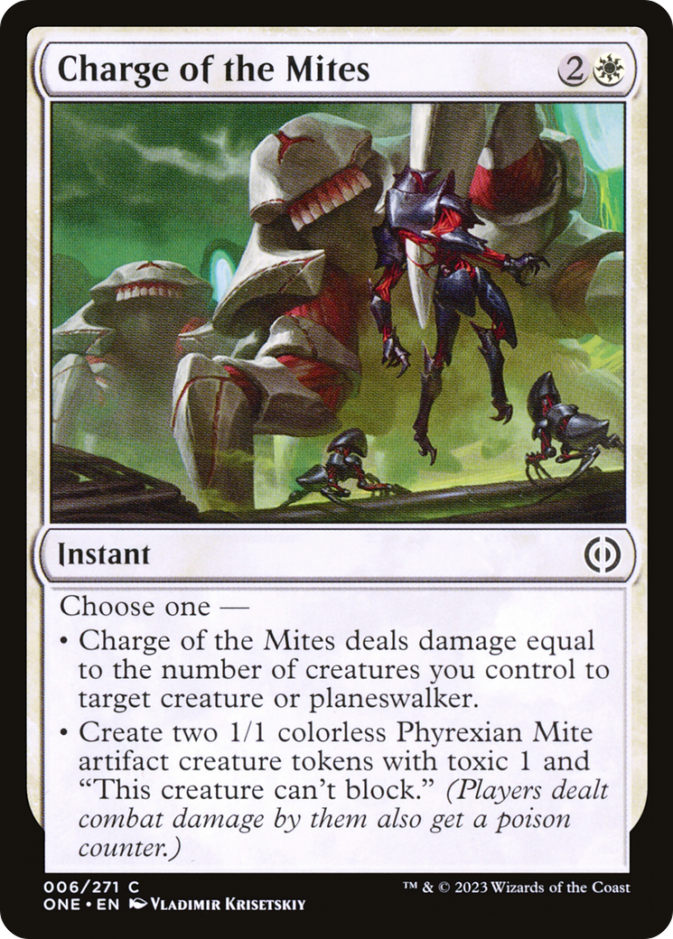 Charge of the Mites [Phyrexia: All Will Be One] | Gamer Loot