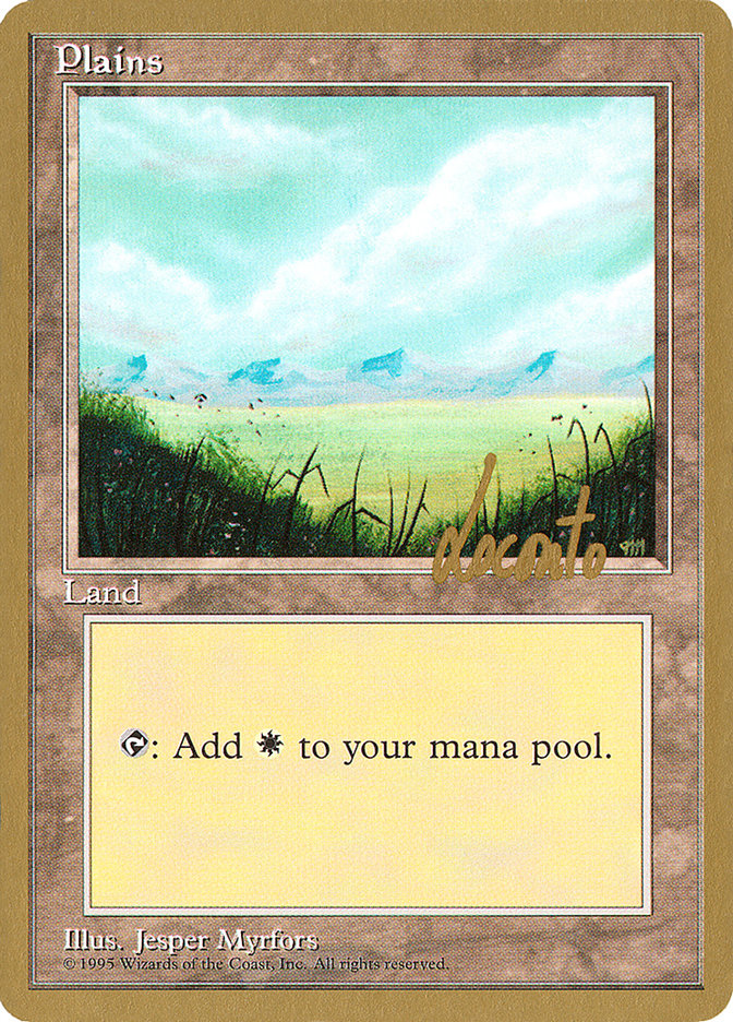 Plains (ml366) (Michael Loconto) [Pro Tour Collector Set] | Gamer Loot