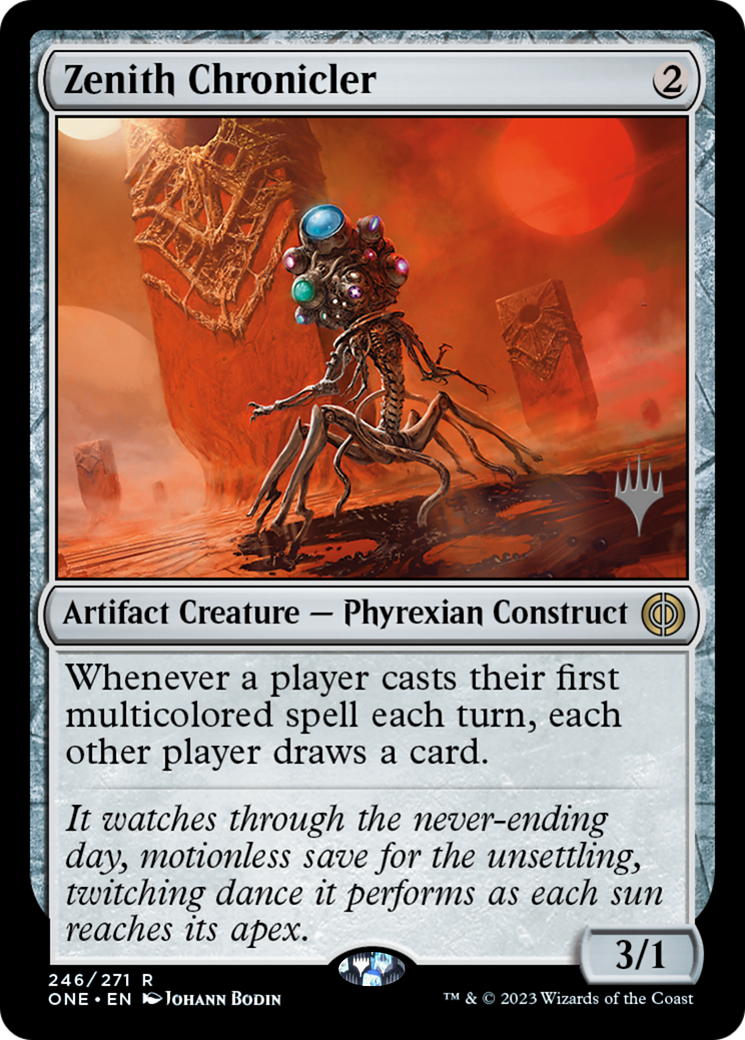 Zenith Chronicler (Promo Pack) [Phyrexia: All Will Be One Promos] | Gamer Loot