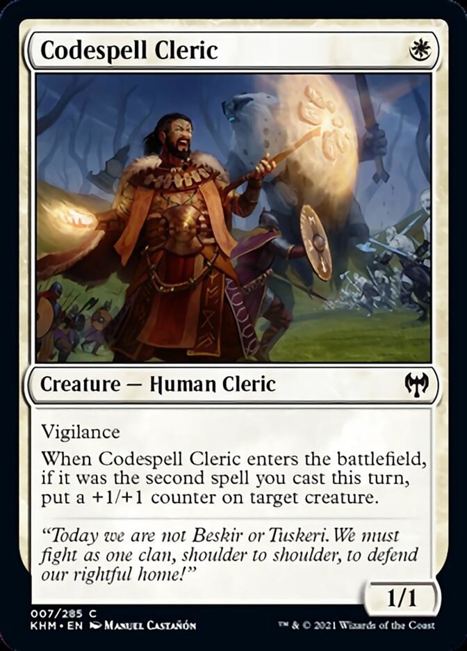 Codespell Cleric [Kaldheim] | Gamer Loot