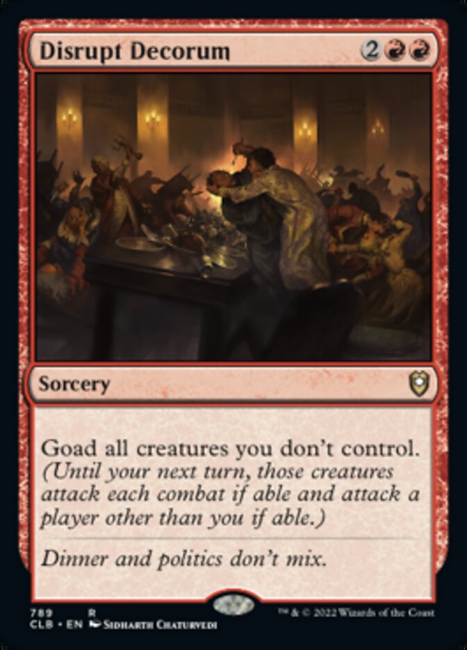 Disrupt Decorum [Commander Legends: Battle for Baldur's Gate] | Gamer Loot