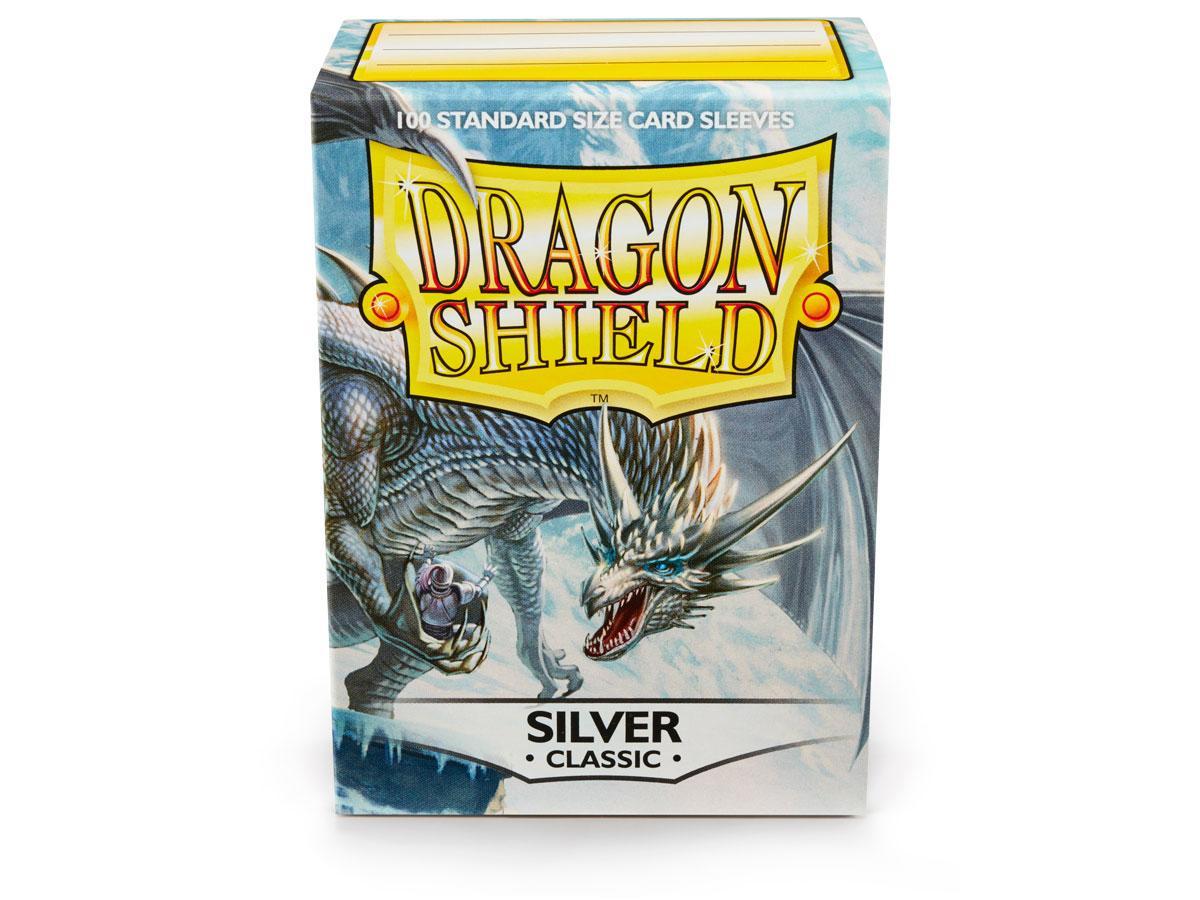 Dragon Shield Classic Sleeve - Silver ‘Mirage’ 100ct | Gamer Loot