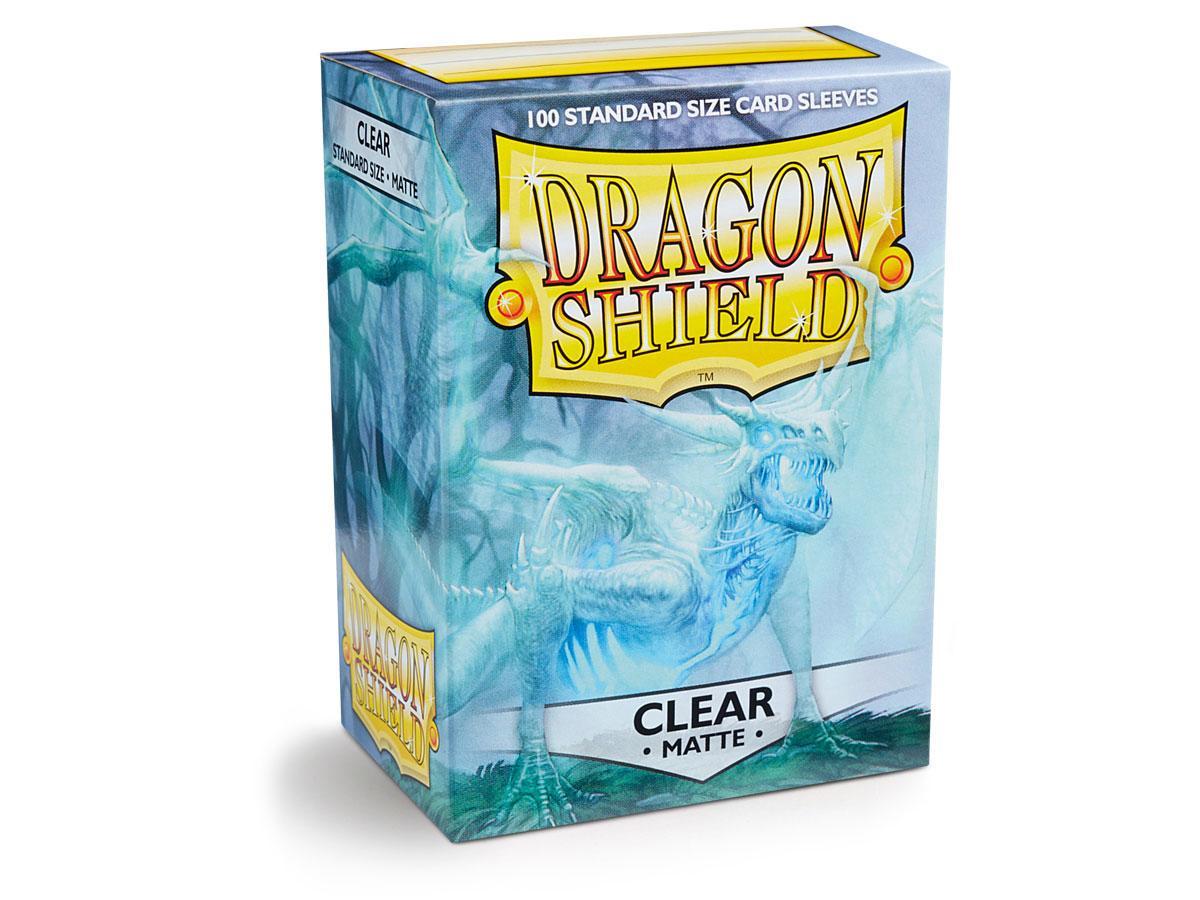 Dragon Shield Matte Sleeve - Clear ‘Angrozh’ 100ct | Gamer Loot