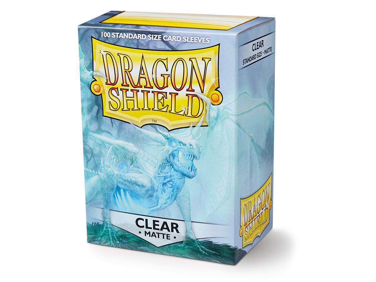 Dragon Shield Matte Sleeve - Clear ‘Angrozh’ 100ct | Gamer Loot