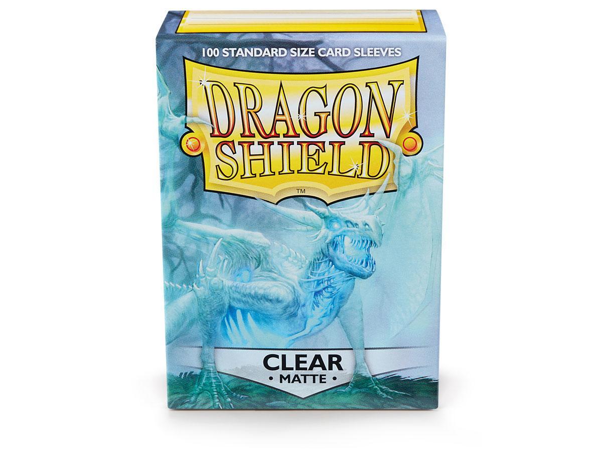 Dragon Shield Matte Sleeve - Clear ‘Angrozh’ 100ct | Gamer Loot