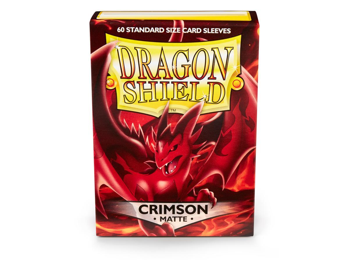 Dragon Shield Matte Sleeve - Crimson ‘Logi’ 60ct | Gamer Loot