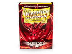 Dragon Shield Matte Sleeve - Crimson ‘Logi’ 60ct | Gamer Loot