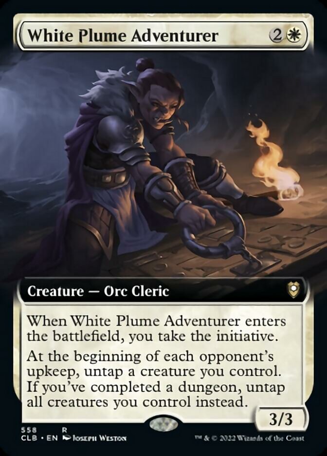 White Plume Adventurer (Extended Art) [Commander Legends: Battle for Baldur's Gate] | Gamer Loot