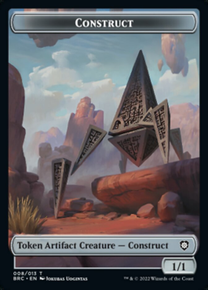 Construct (008) // Phyrexian Myr Double-Sided Token [The Brothers' War Commander Tokens] | Gamer Loot