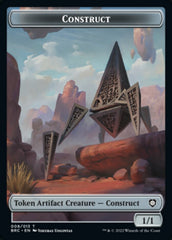 Construct (008) // Phyrexian Myr Double-Sided Token [The Brothers' War Commander Tokens] | Gamer Loot