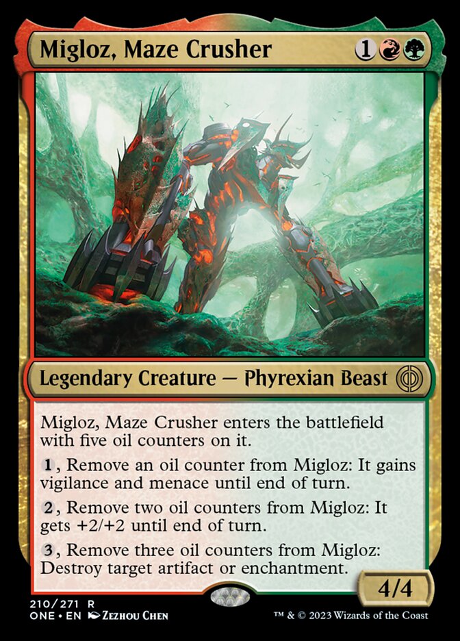 Migloz, Maze Crusher [Phyrexia: All Will Be One] | Gamer Loot