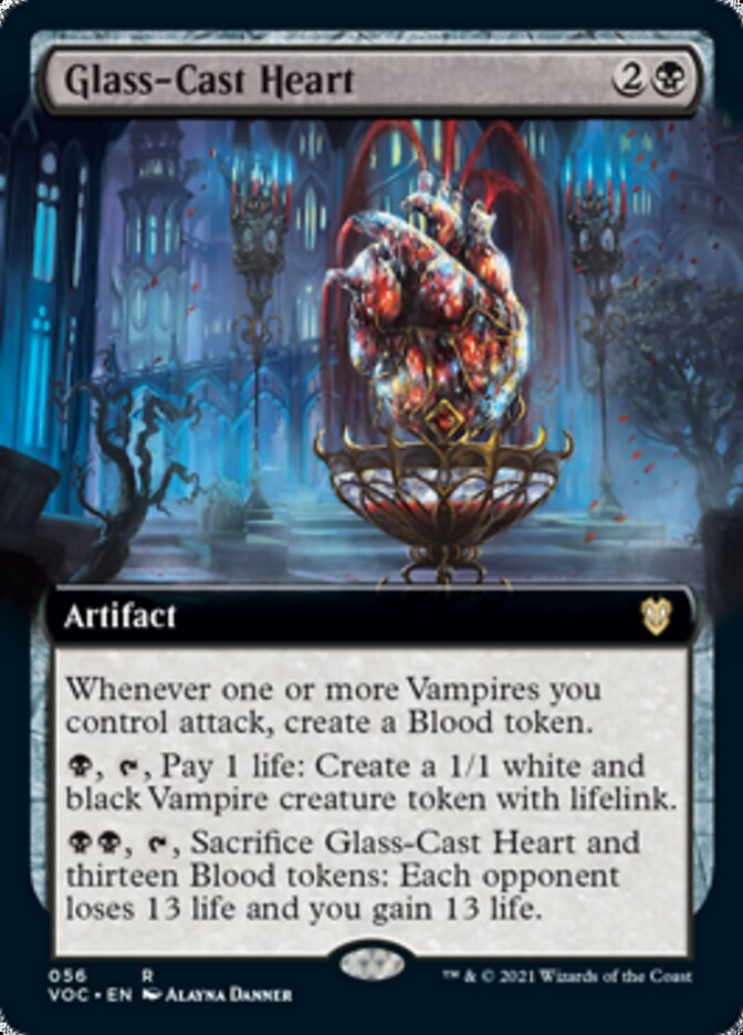 Glass-Cast Heart (Extended) [Innistrad: Crimson Vow Commander] | Gamer Loot