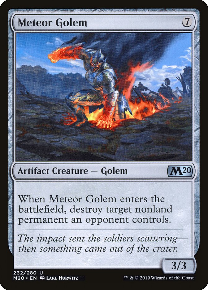 Meteor Golem [Core Set 2020] | Gamer Loot