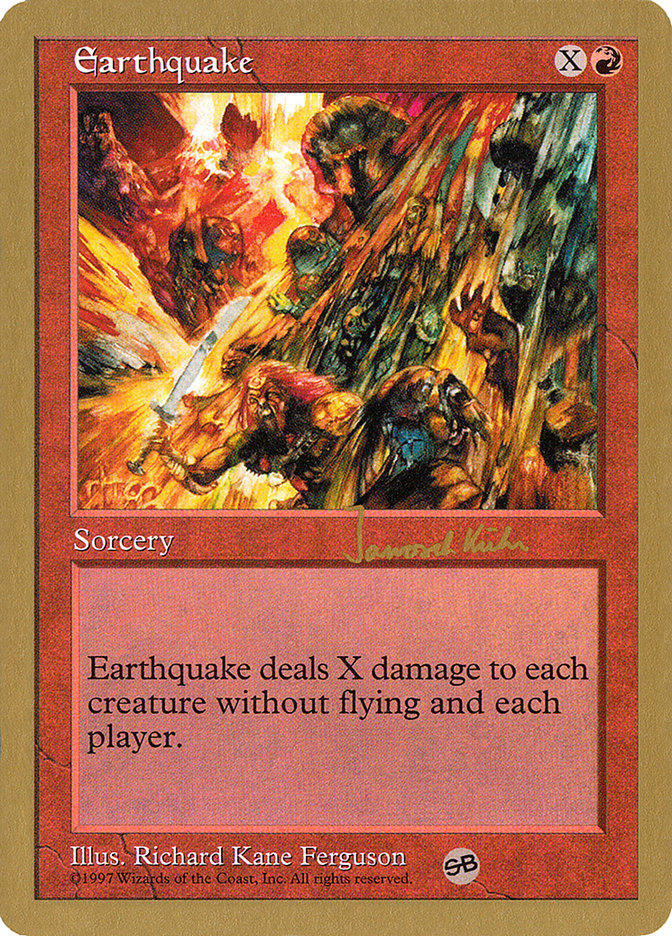 Earthquake (Janosch Kuhn) (SB) [World Championship Decks 1997] | Gamer Loot