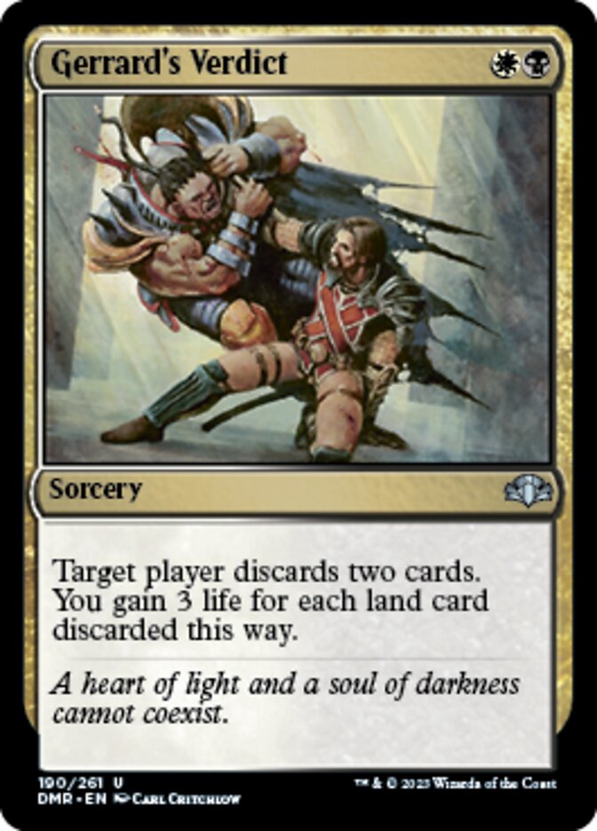 Gerrard's Verdict [Dominaria Remastered] | Gamer Loot