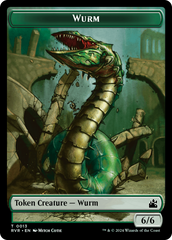 Saproling // Wurm Double-Sided Token [Ravnica Remastered Tokens] | Gamer Loot