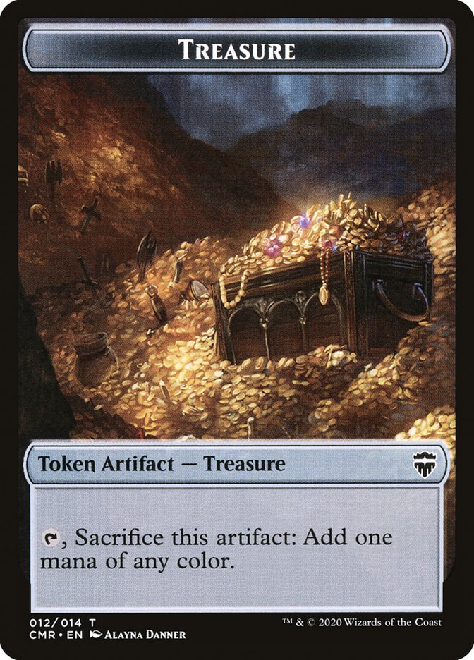 Treasure Token [Commander Legends Tokens] | Gamer Loot