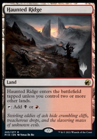 Haunted Ridge (Promo Pack) [Innistrad: Midnight Hunt Promos] | Gamer Loot