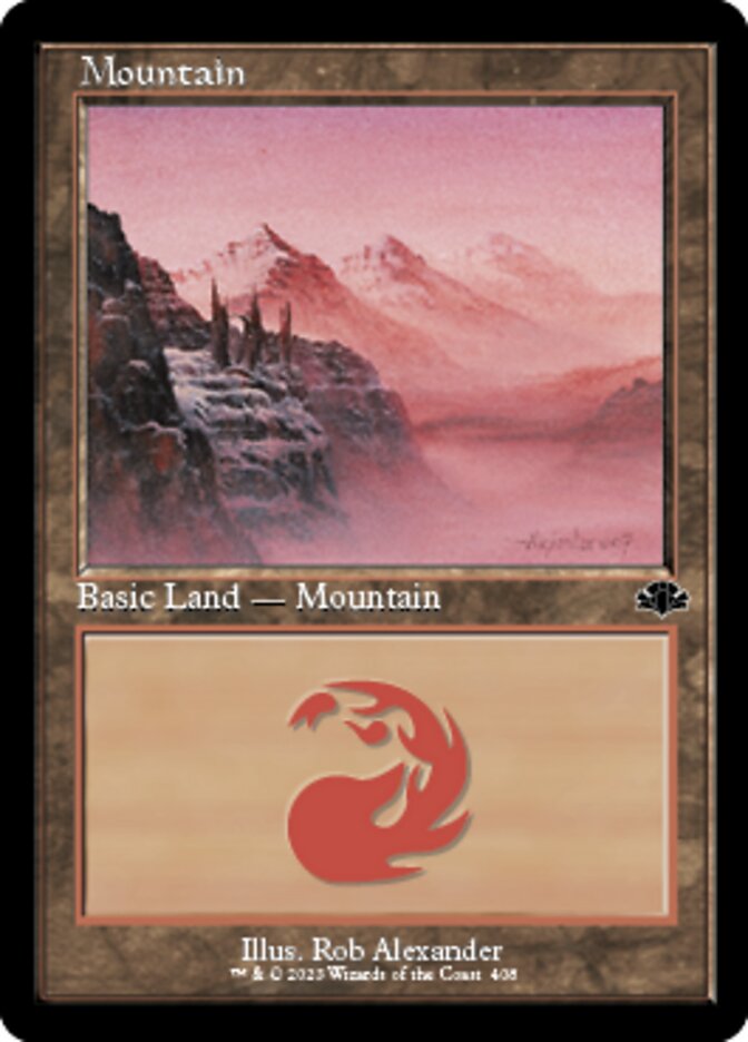 Mountain (408) (Retro) [Dominaria Remastered] | Gamer Loot