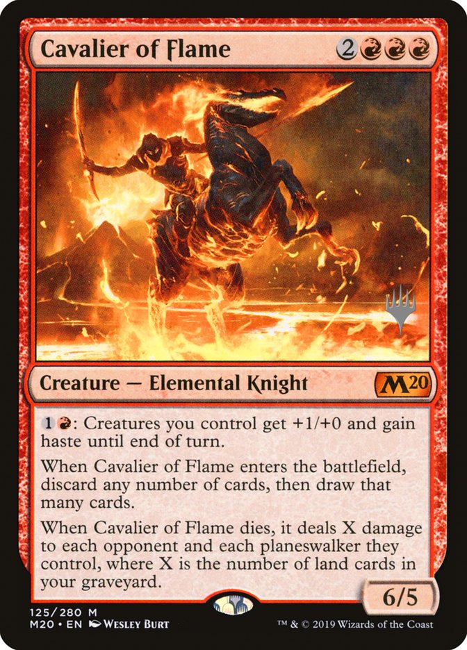 Cavalier of Flame (Promo Pack) [Core Set 2020 Promos] | Gamer Loot