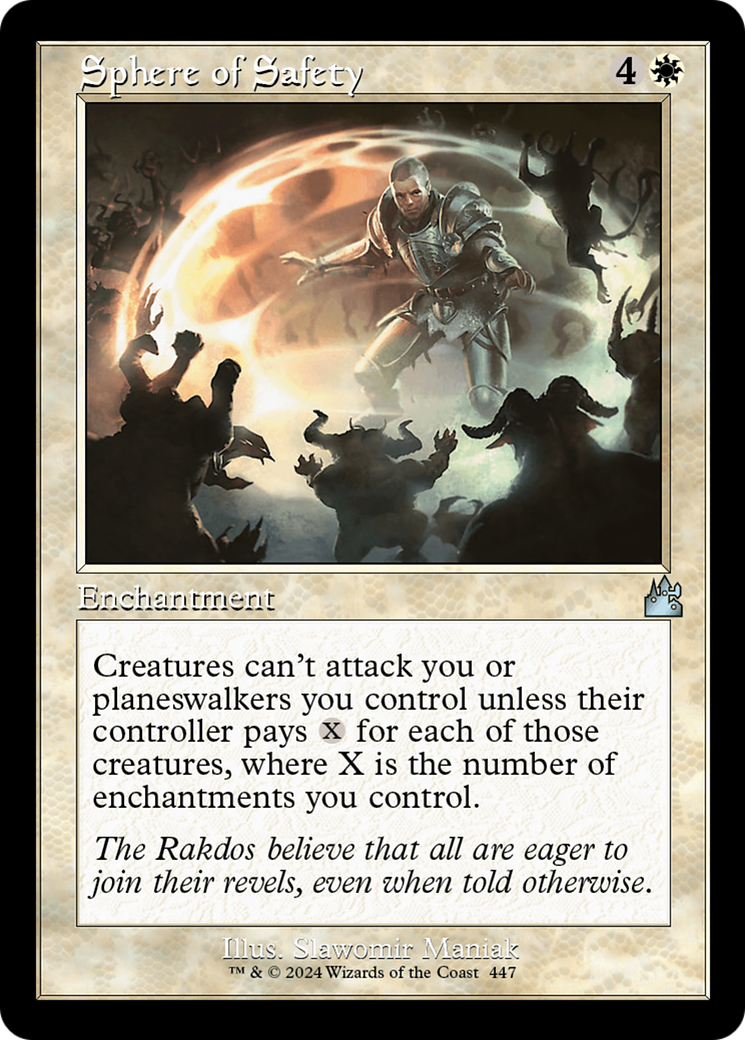 Sphere of Safety (Retro Frame) [Ravnica Remastered] | Gamer Loot