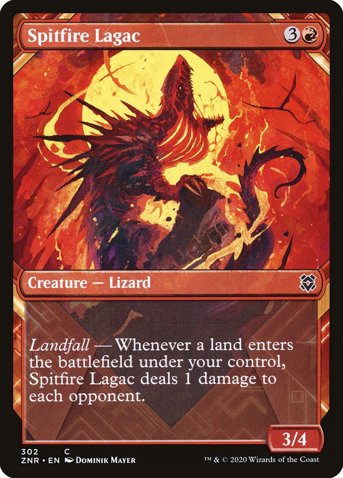 Spitfire Lagac (Showcase) [Zendikar Rising] | Gamer Loot
