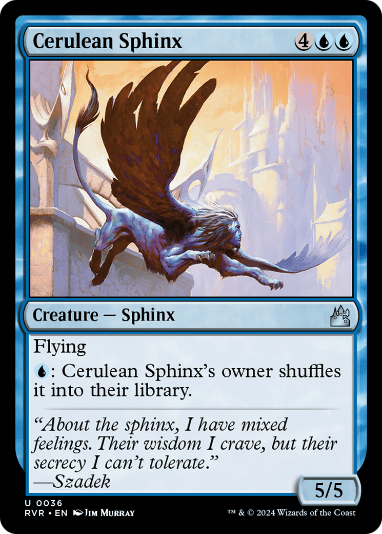 Cerulean Sphinx [Ravnica Remastered] | Gamer Loot