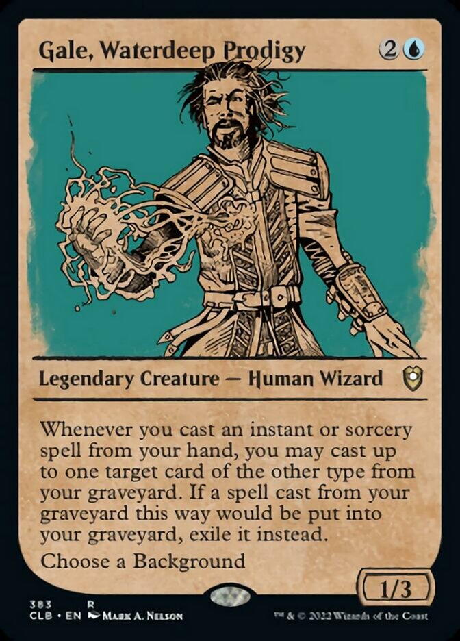 Gale, Waterdeep Prodigy (Showcase) [Commander Legends: Battle for Baldur's Gate] | Gamer Loot