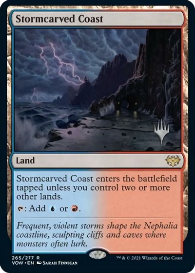 Stormcarved Coast (Promo Pack) [Innistrad: Crimson Vow Promos] | Gamer Loot