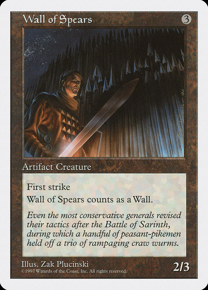 Wall of Spears [Fifth Edition] | Gamer Loot