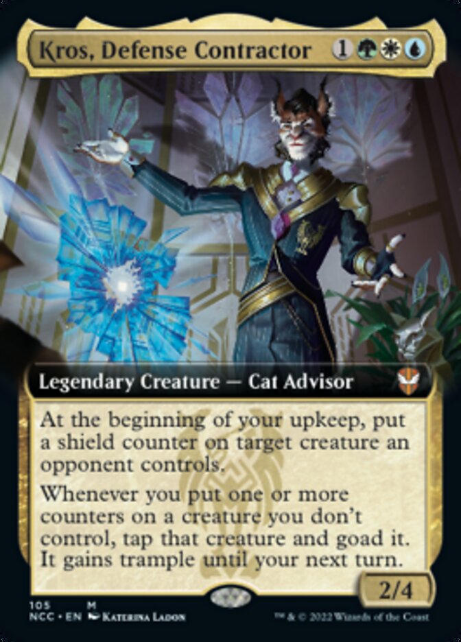 Kros, Defense Contractor (Extended Art) [Streets of New Capenna Commander] | Gamer Loot