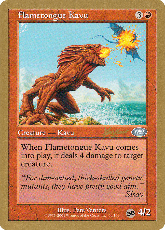 Flametongue Kavu (Sim Han How) (SB) [World Championship Decks 2002] | Gamer Loot