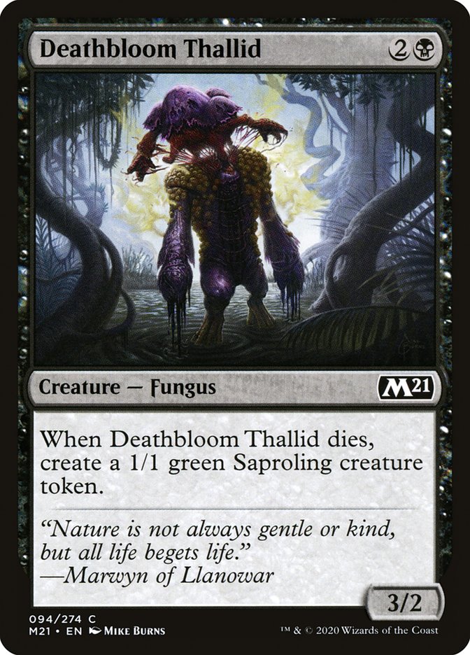 Deathbloom Thallid [Core Set 2021] | Gamer Loot